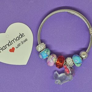 Luminous Axolotl Charm Armband