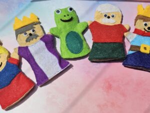 Fingerpuppen Set Froschkönig